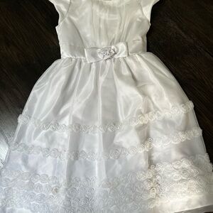 Elegant White Kids Dress